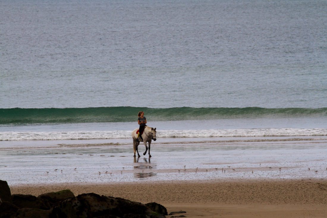 Girl and her pony Brittany